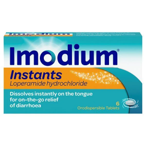 Imodium Instants loperamide 6 tablets for diarrhoea